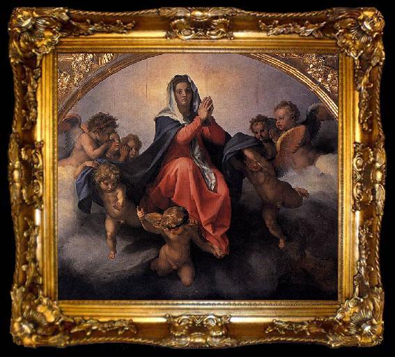 framed  Andrea del Sarto Assumption of the Virgin, ta009-2